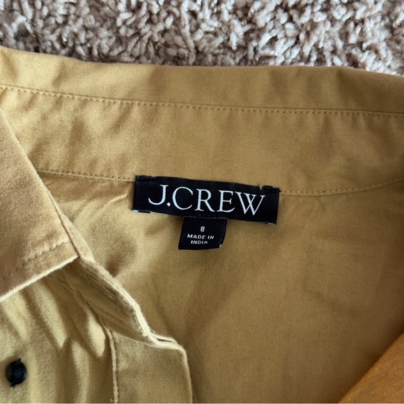 J Crew Sequin Embellished Cotton Poplin Button Up Shirt - Picture 4 of 8